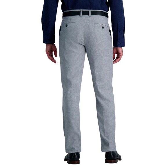 Haggar Men’s Non-Iron Straight Fit Performance Dress Pants Light Gray Size 30x32 - Picture 3 of 15